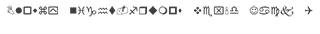 Preview of PowerPoint system font Wingdings